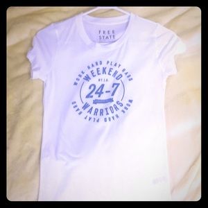 Cute white graphic t